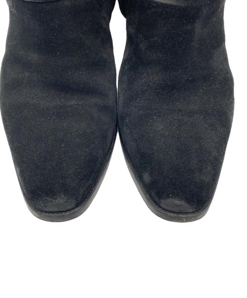 Saint Laurent Paris（サンローランパリ）Saint Laurent Paris (サンローランパリ) ワイアットハーネスリングブーツ ブラック サイズ:44の古着・服飾アイテム