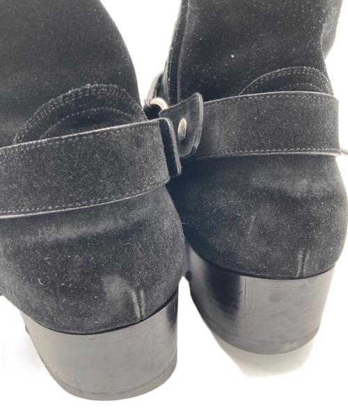 Saint Laurent Paris（サンローランパリ）Saint Laurent Paris (サンローランパリ) ワイアットハーネスリングブーツ ブラック サイズ:44の古着・服飾アイテム