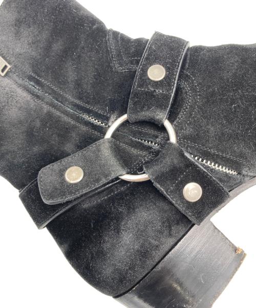 Saint Laurent Paris（サンローランパリ）Saint Laurent Paris (サンローランパリ) ワイアットハーネスリングブーツ ブラック サイズ:44の古着・服飾アイテム