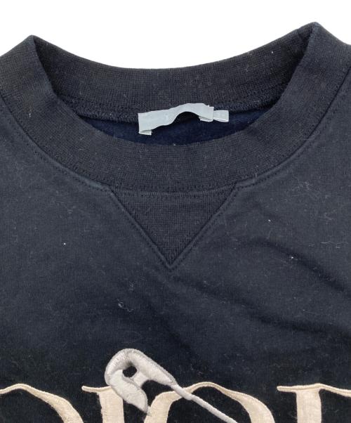 Christian Dior（クリスチャン ディオール）Christian Dior (クリスチャン ディオール) ロゴ刺繍スウェット ブラック サイズ:150~160の古着・服飾アイテム