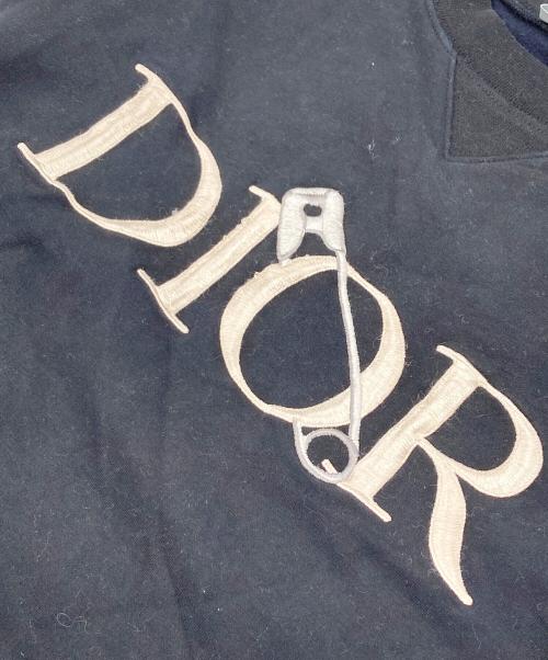 Christian Dior（クリスチャン ディオール）Christian Dior (クリスチャン ディオール) ロゴ刺繍スウェット ブラック サイズ:150~160の古着・服飾アイテム