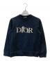 Christian Dior（クリスチャン ディオール）の古着「ロゴ刺繍スウェット」｜ブラック