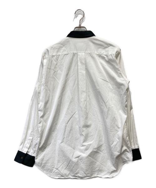 COMME des GARCONS HOMME DEUX（コムデギャルソン オム ドゥ）COMME des GARCONS HOMME DEUX (コムデギャルソン オム ドゥ) バイカラーシャツ ホワイト サイズ:Ⅼの古着・服飾アイテム