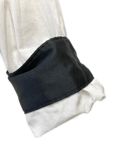 COMME des GARCONS HOMME DEUX（コムデギャルソン オム ドゥ）COMME des GARCONS HOMME DEUX (コムデギャルソン オム ドゥ) バイカラーシャツ ホワイト サイズ:Ⅼの古着・服飾アイテム