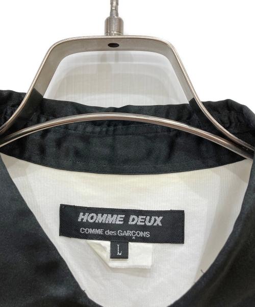 COMME des GARCONS HOMME DEUX（コムデギャルソン オム ドゥ）COMME des GARCONS HOMME DEUX (コムデギャルソン オム ドゥ) バイカラーシャツ ホワイト サイズ:Ⅼの古着・服飾アイテム