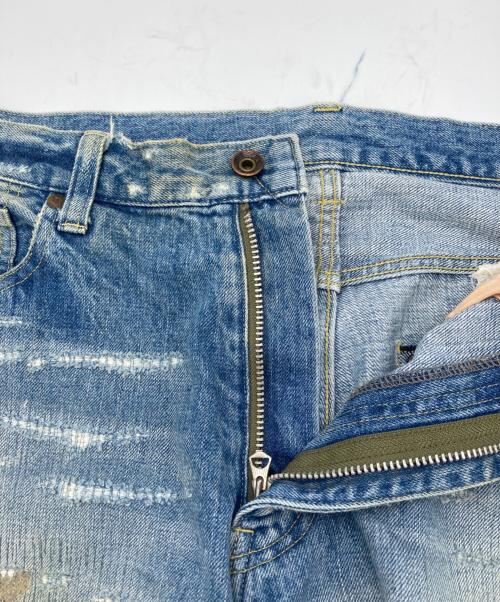 NEXUSVII（ネクサスセブン）NEXUSVII (ネクサスセブン) DAMAGED LOOSE DENIM PANTS インディゴ サイズ:48の古着・服飾アイテム