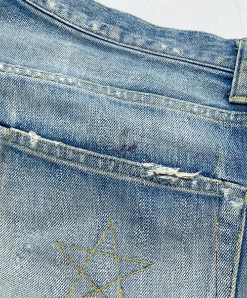 NEXUSVII（ネクサスセブン）NEXUSVII (ネクサスセブン) DAMAGED LOOSE DENIM PANTS インディゴ サイズ:48の古着・服飾アイテム