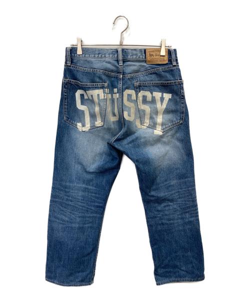stussy（ステューシー）stussy (ステューシー) バックロゴデニムパンツ ブルー サイズ:76cm(W30)の古着・服飾アイテム