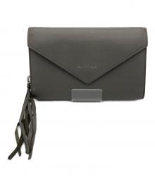 BALENCIAGA（バレンシアガ）の古着「ペーパーマニージップラウンドウォレット」｜グレー