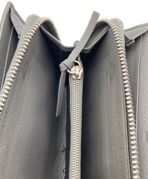 BALENCIAGA（バレンシアガ）BALENCIAGA (バレンシアガ) ペーパーマニージップラウンドウォレット グレーの古着・服飾アイテム