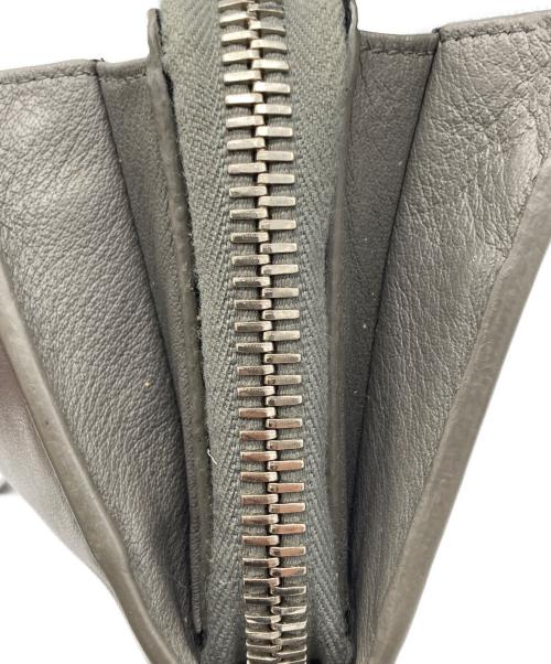 BALENCIAGA（バレンシアガ）BALENCIAGA (バレンシアガ) ペーパーマニージップラウンドウォレット グレーの古着・服飾アイテム