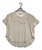 tumuguツムグ）の古着「DEPEND天竺プリントTシャツ」｜アイボリー
