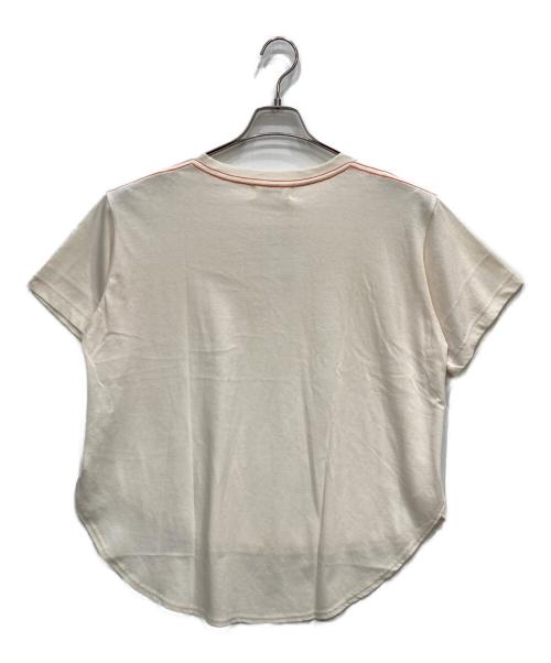 tumugu（ツムグ）tumugu (ツムグ) DEPEND天竺プリントTシャツ アイボリー サイズ:FREE 未使用品の古着・服飾アイテム