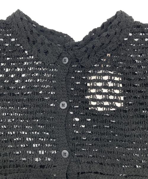 tumugu（ツムグ）tumugu (ツムグ) ラッセルニット2wayカーディガン チャコール サイズ:FREE 未使用品の古着・服飾アイテム