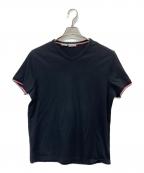 MONCLERモンクレール）の古着「VネックTシャツ」｜ブラック