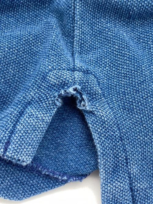 POLO RALPH LAUREN（ポロ・ラルフローレン）POLO RALPH LAUREN (ポロ・ラルフローレン) デニムポロシャツ インディゴ サイズ:XSの古着・服飾アイテム