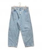Carhartt WIPカーハート ワーク イン プログレス）の古着「ワイドデニムパンツ」｜インディゴ
