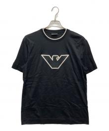 EMPORIO ARMANI（エンポリオ アルマーニ）の古着「ロゴTシャツ」｜ブラック