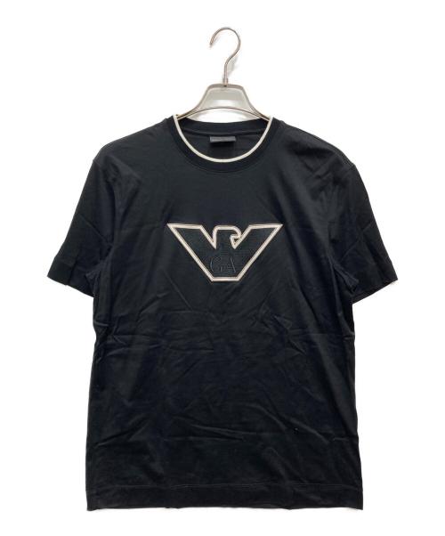 EMPORIO ARMANI（エンポリオ アルマーニ）EMPORIO ARMANI (エンポリオ アルマーニ) ロゴTシャツ ブラック サイズ:Mの古着・服飾アイテム