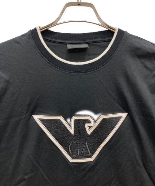 EMPORIO ARMANI（エンポリオ アルマーニ）EMPORIO ARMANI (エンポリオ アルマーニ) ロゴTシャツ ブラック サイズ:Mの古着・服飾アイテム