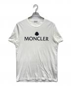 MONCLERモンクレール）の古着「フロッキーロゴ SS TSHIRT」｜ホワイト
