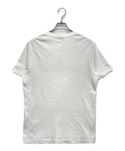 MONCLER（モンクレール）MONCLER (モンクレール) フロッキーロゴ SS TSHIRT ホワイト サイズ:Mの古着・服飾アイテム