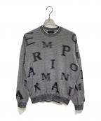 EMPORIO ARMANIエンポリオ アルマーニ）の古着「クールーネックウールニット」｜グレー