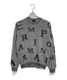 EMPORIO ARMANI（エンポリオ アルマーニ）の古着「クールーネックウールニット」｜グレー