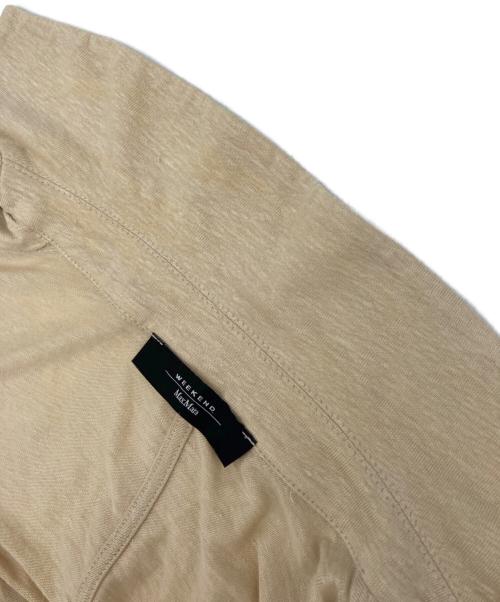 WEEKEND Max Mara（ウィークエンド マックスマーラ）Weekend Max Mara (ウィークエンド マックスマーラ) リネンニットジャケット アイボリー サイズ:Mの古着・服飾アイテム