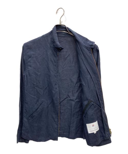 arbre（アルブル）ARBRE (アルブル) リネンジャケット ネイビー サイズ:Sの古着・服飾アイテム