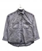 MAISON SPECIALメゾンスペシャル）の古着「7.8oz Chemical Over-Dye Denim Prime-Over Shirt」｜パープル