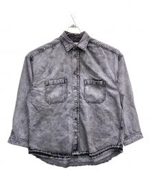 MAISON SPECIAL（メゾンスペシャル）の古着「7.8oz Chemical Over-Dye Denim Prime-Over Shirt」｜パープル