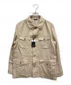 LANVIN COLLECTIONランバンコレクション）の古着「リネンシルクジャケット」｜ベージュ