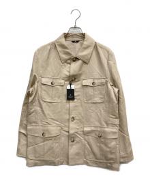 LANVIN COLLECTION（ランバンコレクション）の古着「リネンシルクジャケット」｜ベージュ