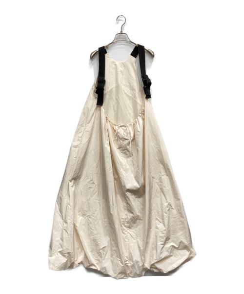 Little suzie（リトルスージー）little Suzie (リトルスージー) cross belt balloon dress アイボリー サイズ:38の古着・服飾アイテム