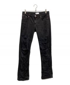 中古・古着通販】FUGA (フーガ) 裾ジップコーティングデニムパンツ
