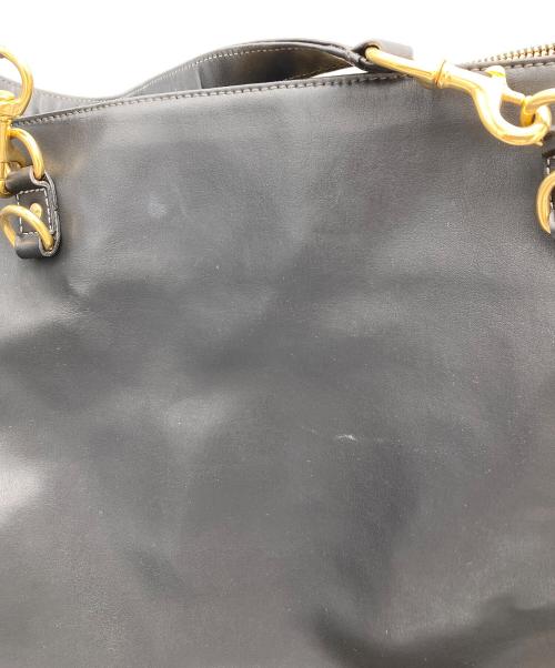 Chloe（クロエ）Chloe (クロエ) レザーハンドバッグ ブラックの古着・服飾アイテム