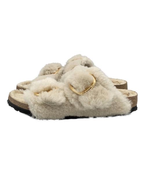 BIRKENSTOCK（ビルケンシュトック）BIRKENSTOCK (ビルケンシュトック) アリゾナ ビッグバックルテディ アイボリー サイズ:23cmの古着・服飾アイテム