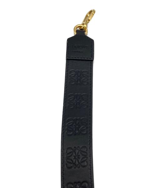 LOEWE（ロエベ）LOEWE (ロエベ) アナグラム ショルダーストラップ ブラックの古着・服飾アイテム