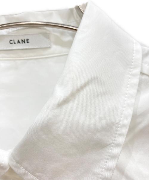 CLANE（クラネ）CLANE (クラネ) HALF SLEEVE HUGE SHIRTS ホワイト サイズ:Mの古着・服飾アイテム