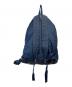 A.P.C. (アーペーセー) ナイロンレザー切替リュック ネイビー：6000円