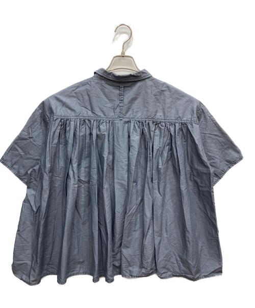 tumugu（ツムグ）tumugu (ツムグ) コットンタイプライター硫化バイオシャツ スレートブルー サイズ:FREEの古着・服飾アイテム