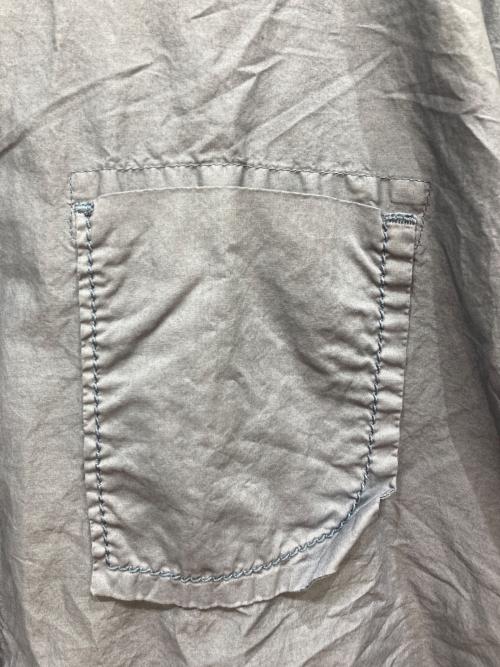 tumugu（ツムグ）tumugu (ツムグ) コットンタイプライター硫化バイオシャツ スレートブルー サイズ:FREEの古着・服飾アイテム