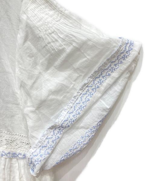 tumugu（ツムグ）tumugu (ツムグ) カディコットンブラウス ホワイト サイズ:FREE 未使用品の古着・服飾アイテム