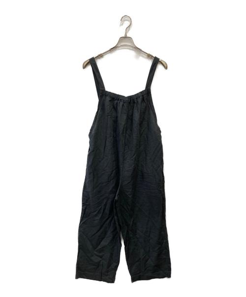 me.（ミー）me. (ミー) リネンコットン イージーサロペット グレー サイズ:FREEの古着・服飾アイテム