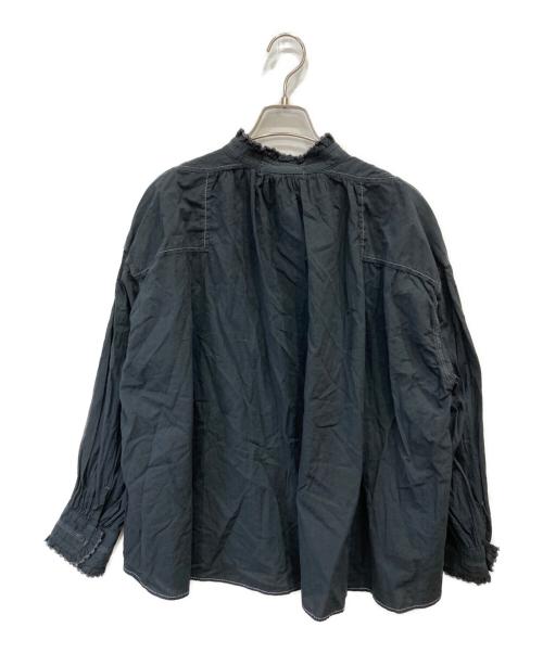 tumugu（ツムグ）tumugu (ツムグ) ふわふわコットンシャツ ブラック サイズ:FREE 未使用品の古着・服飾アイテム