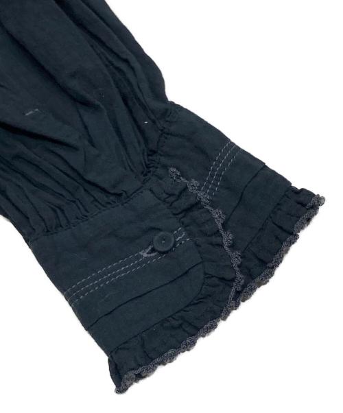 tumugu（ツムグ）tumugu (ツムグ) ふわふわコットンシャツ ブラック サイズ:FREE 未使用品の古着・服飾アイテム