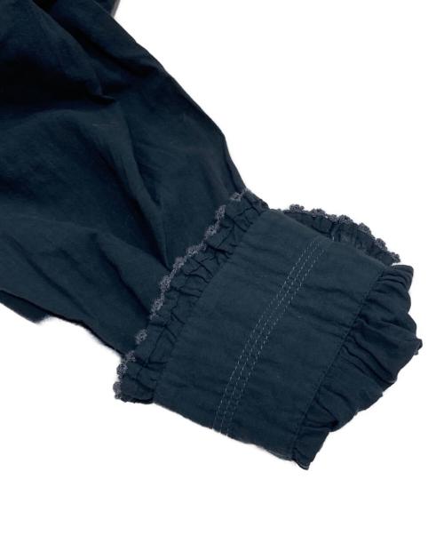 tumugu（ツムグ）tumugu (ツムグ) ふわふわコットンシャツ ブラック サイズ:FREE 未使用品の古着・服飾アイテム