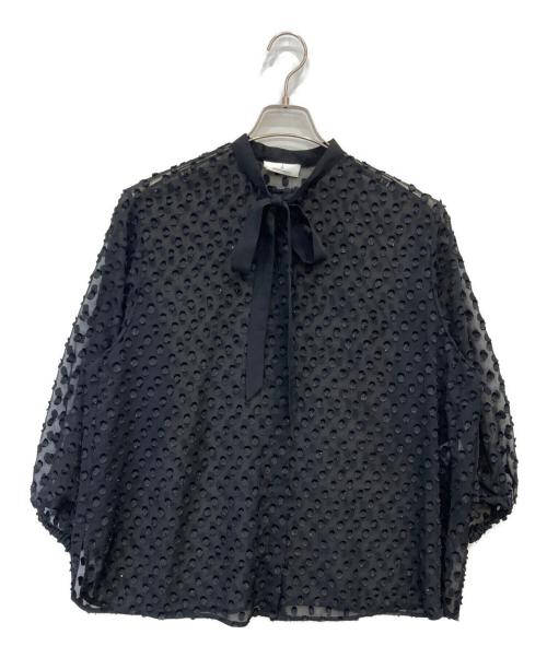 j.（ジェイドット サムワンプレシャス）j. (ジェイドット サムワンプレシャス) ブラウス ブラック サイズ:Mの古着・服飾アイテム