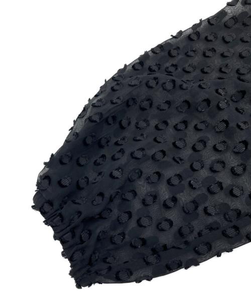 j.（ジェイドット サムワンプレシャス）j. (ジェイドット サムワンプレシャス) ブラウス ブラック サイズ:Mの古着・服飾アイテム